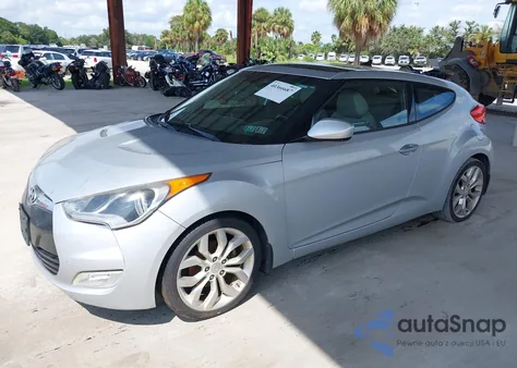2012 Hyundai Veloster Base W/Gray from USA, damaged, VIN KMHTC6ADXCU056898